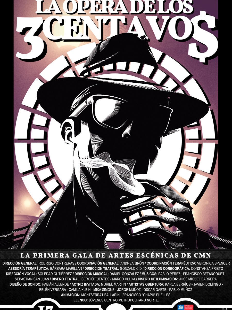 Afiche La ópera de los tres centavos